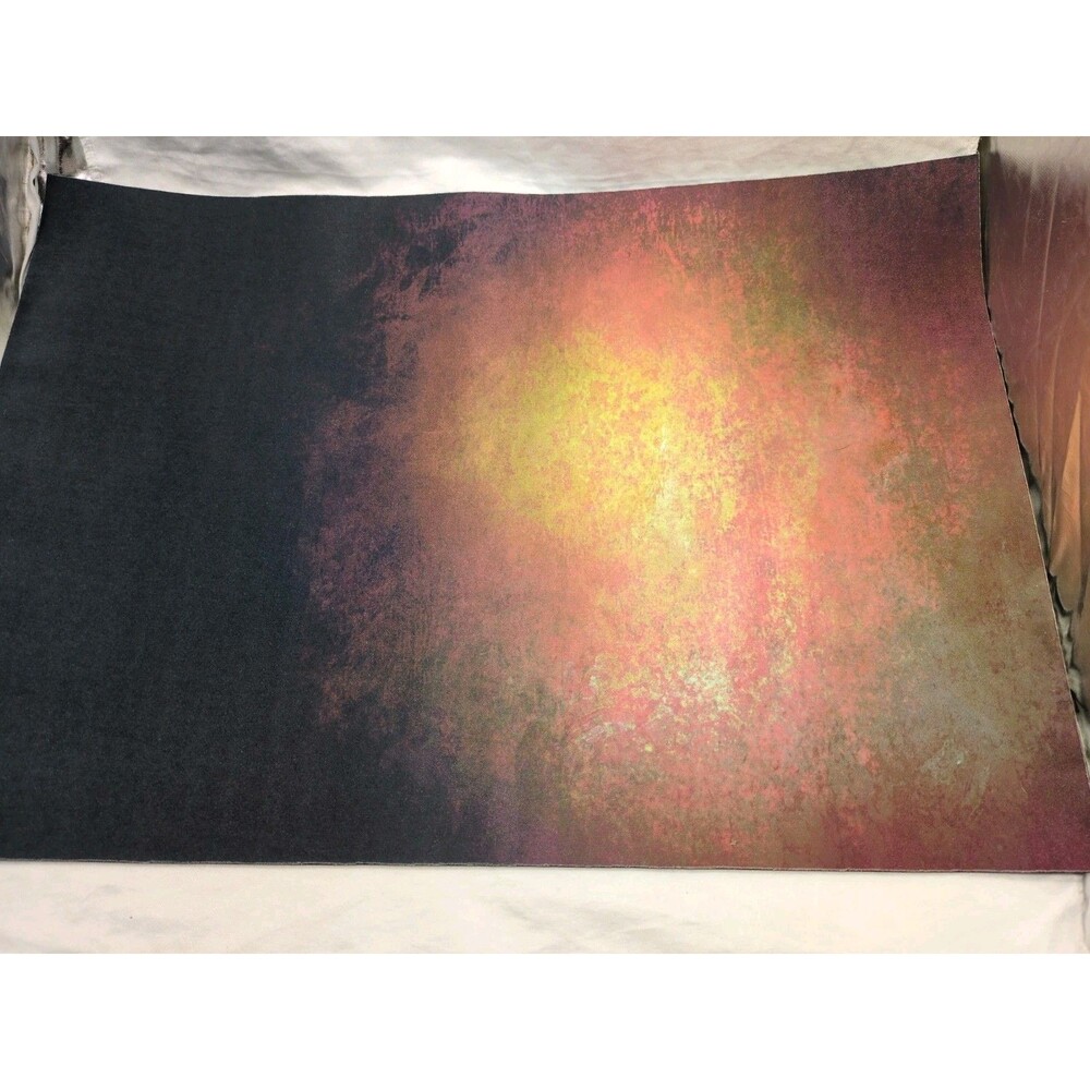 Sci Fi Black Red Orange Trading Card Game Playmat 16" X 11 1/2"
